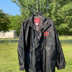 Coca-Cola Windbreaker- Size M- New- Black